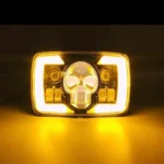 Skull Style LED Projector Headlight with DRL & Indicators – Perfect Fit for Honda CD70 / CG125 - Image 4