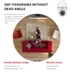 V380 Full HD 1080P Wireless LED PTZ IP Bulb Camera With NIGHT VISION, Wide Angle, Two-way Audio - Image 5